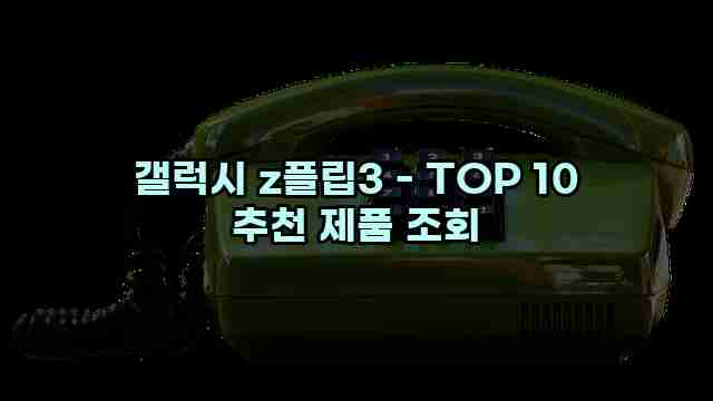 갤럭시 z플립3 - TOP 10 추천 제품 조회