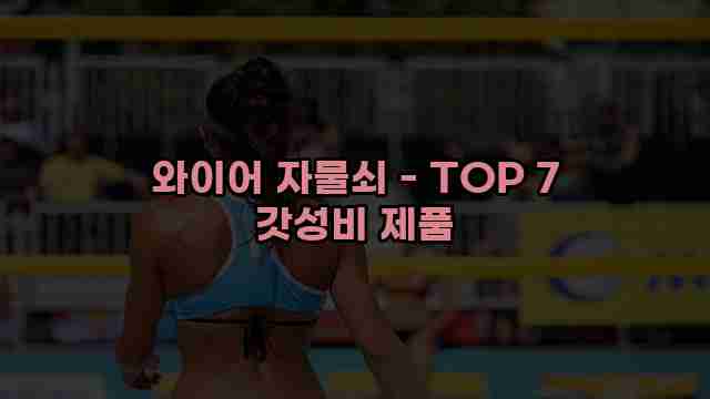 와이어 자물쇠 - TOP 7 갓성비 제품 