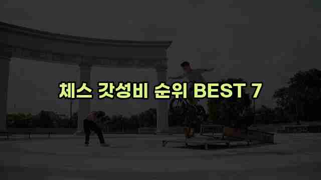 체스 갓성비 순위 BEST 7