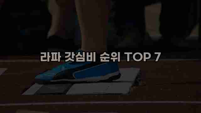 라파 갓심비 순위 TOP 7