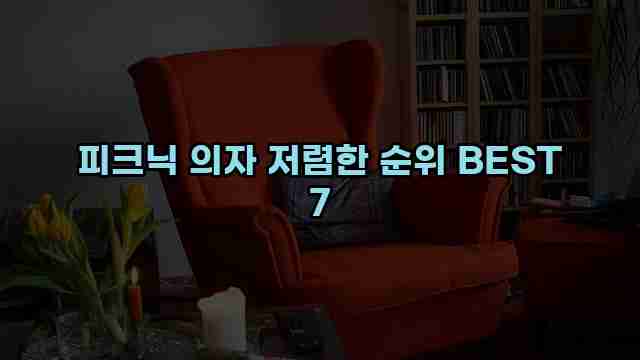 피크닉 의자 저렴한 순위 BEST 7