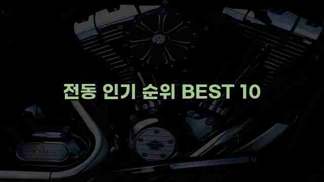 전동 인기 순위 BEST 10