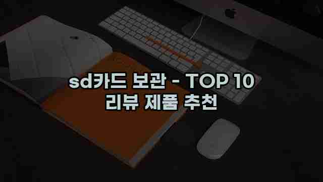 sd카드 보관 - TOP 10 리뷰 제품 추천