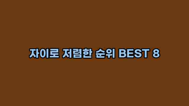 자이로 저렴한 순위 BEST 8