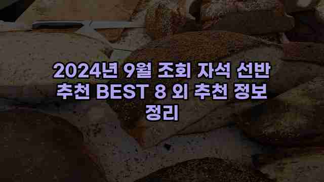 2024년 9월 조회 자석 선반 추천 BEST 8 외 추천 정보 정리