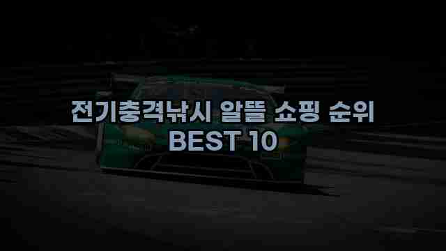 전기충격낚시 알뜰 쇼핑 순위 BEST 10