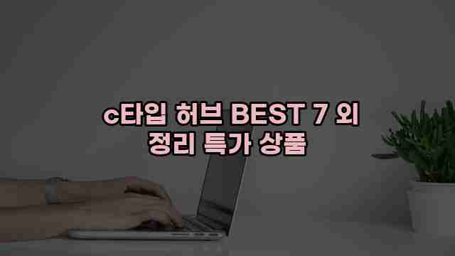  c타입 허브 BEST 7 외 정리 특가 상품