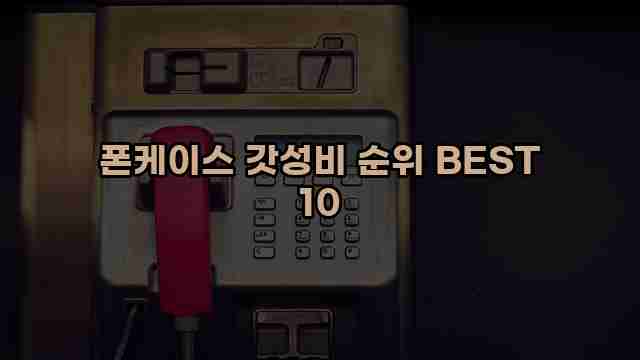 폰케이스 갓성비 순위 BEST 10