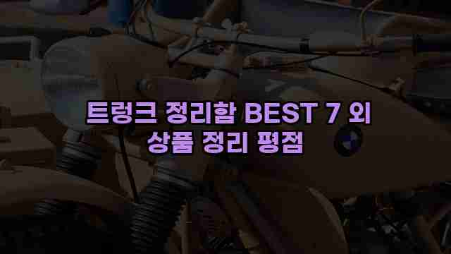  트렁크 정리함 BEST 7 외 상품 정리 평점