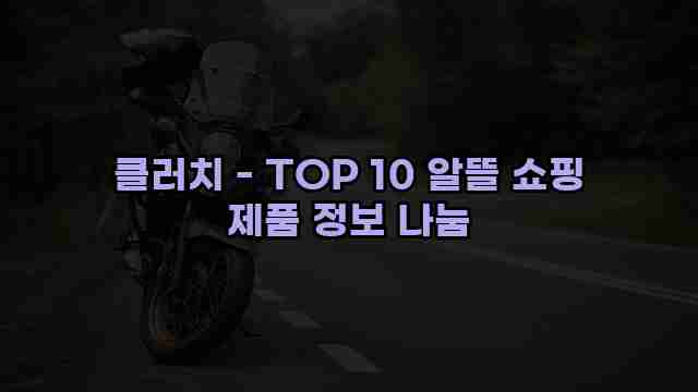 클러치 - TOP 10 알뜰 쇼핑 제품 정보 나눔