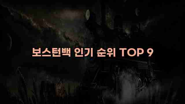 보스턴백 인기 순위 TOP 9