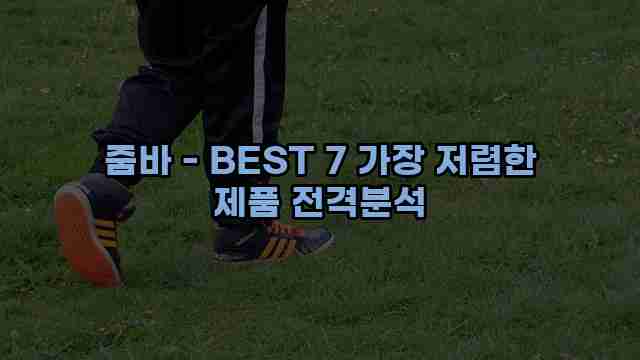 줌바 - BEST 7 가장 저렴한 제품 전격분석