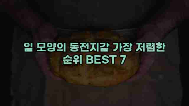 입 모양의 동전지갑 가장 저렴한 순위 BEST 7