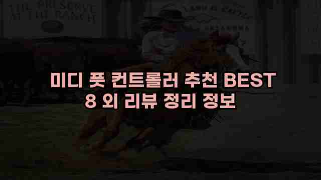  미디 풋 컨트롤러 추천 BEST 8 외 리뷰 정리 정보