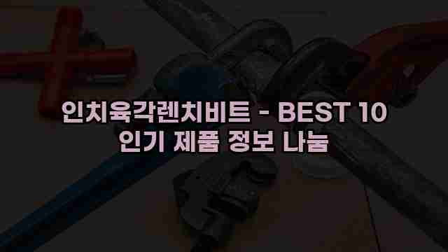 인치육각렌치비트 - BEST 10 인기 제품 정보 나눔