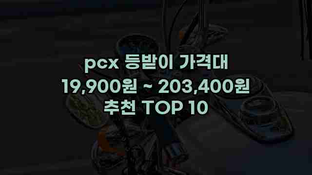 pcx 등받이 가격대 19,900원 ~ 203,400원 추천 TOP 10