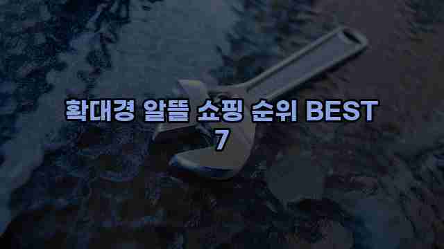 확대경 알뜰 쇼핑 순위 BEST 7