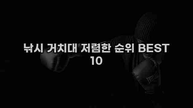 낚시 거치대 저렴한 순위 BEST 10