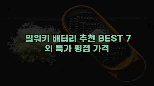  밀워키 배터리 추천 BEST 7 외 특가 평점 가격