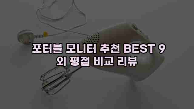  포터블 모니터 추천 BEST 9 외 평점 비교 리뷰