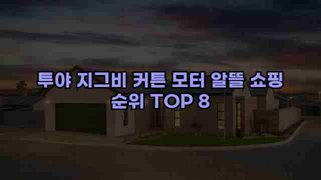 투야 지그비 커튼 모터 알뜰 쇼핑 순위 TOP 8