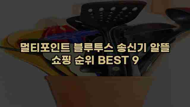 멀티포인트 블루투스 송신기 알뜰 쇼핑 순위 BEST 9