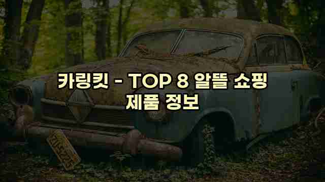 카링킷 - TOP 8 알뜰 쇼핑 제품 정보