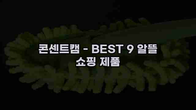 콘센트캠 - BEST 9 알뜰 쇼핑 제품 