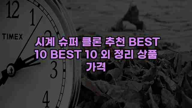  시계 슈퍼 클론 추천 BEST 10 BEST 10 외 정리 상품 가격