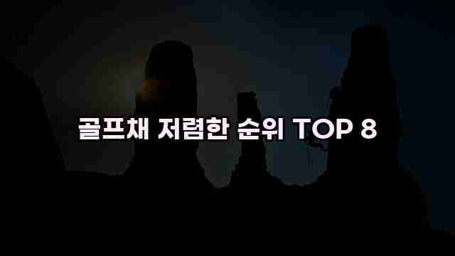 골프채 저렴한 순위 TOP 8