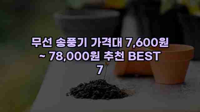 무선 송풍기 가격대 7,600원 ~ 78,000원 추천 BEST 7