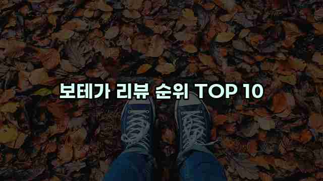 보테가 리뷰 순위 TOP 10