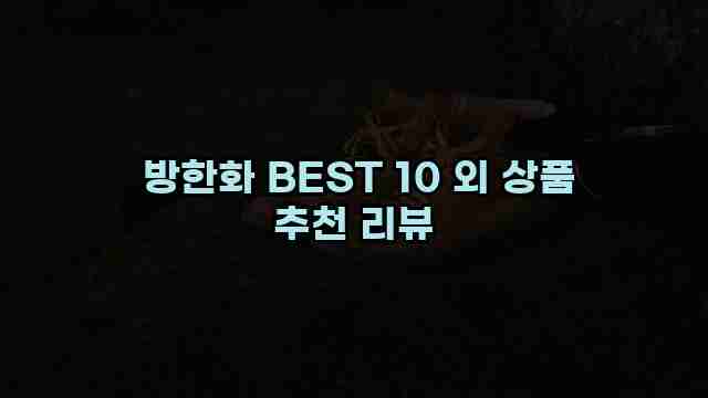  방한화 BEST 10 외 상품 추천 리뷰