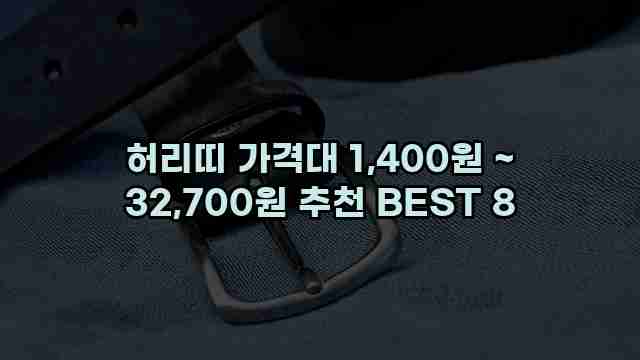 허리띠 가격대 1,400원 ~ 32,700원 추천 BEST 8