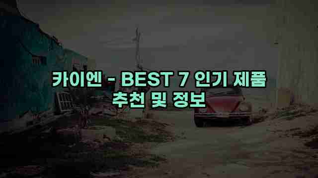 카이엔 - BEST 7 인기 제품 추천 및 정보