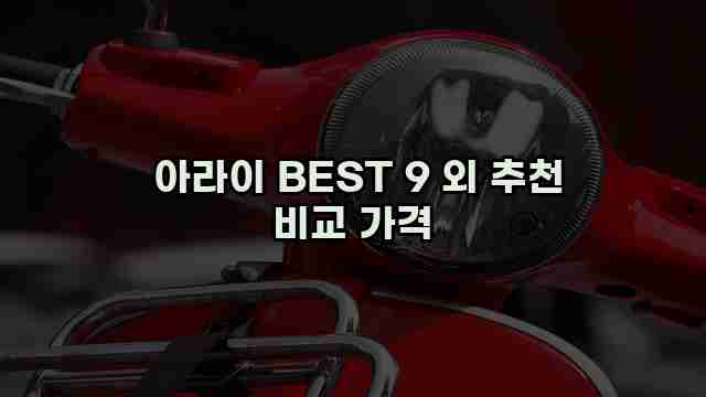  아라이 BEST 9 외 추천 비교 가격