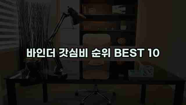 바인더 갓심비 순위 BEST 10