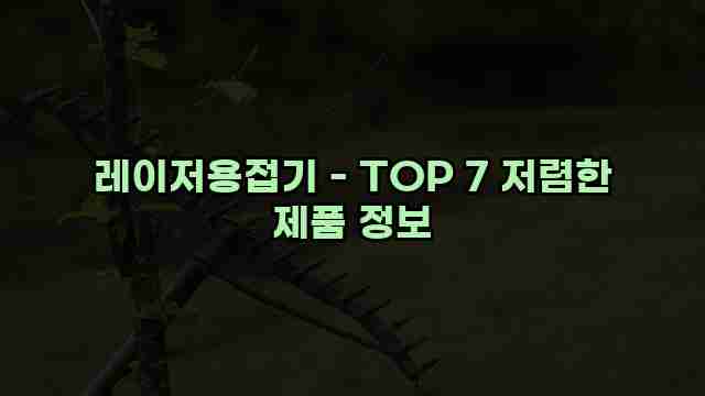 레이저용접기 - TOP 7 저렴한 제품 정보