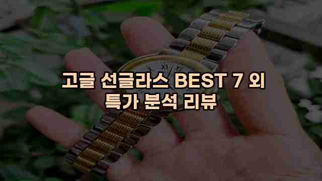  고글 선글라스 BEST 7 외 특가 분석 리뷰