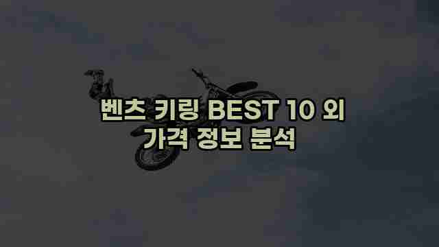  벤츠 키링 BEST 10 외 가격 정보 분석