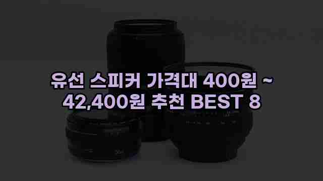 유선 스피커 가격대 400원 ~ 42,400원 추천 BEST 8