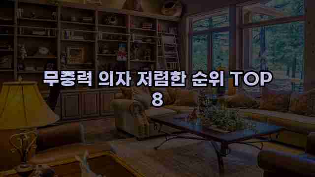 무중력 의자 저렴한 순위 TOP 8