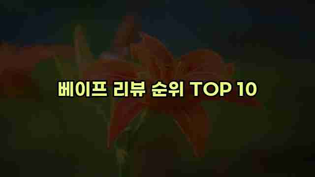 베이프 리뷰 순위 TOP 10