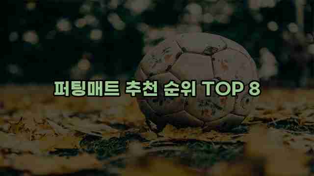 퍼팅매트 추천 순위 TOP 8