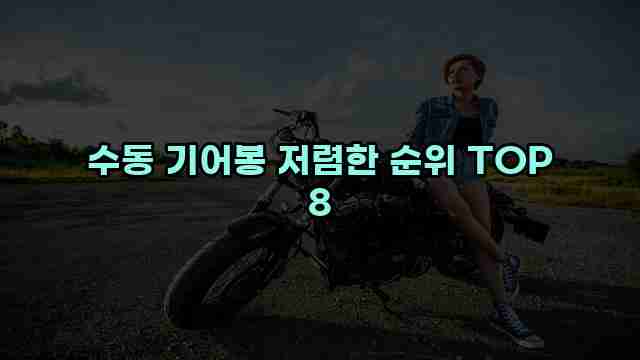 수동 기어봉 저렴한 순위 TOP 8