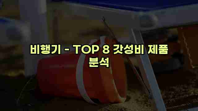 비행기 - TOP 8 갓성비 제품 분석