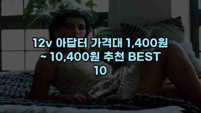 12v 아답터 가격대 1,400원 ~ 10,400원 추천 BEST 10