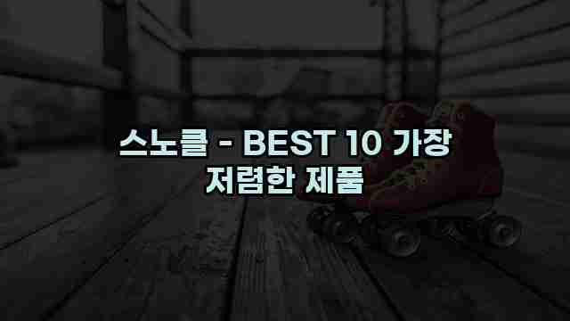 스노클 - BEST 10 가장 저렴한 제품 