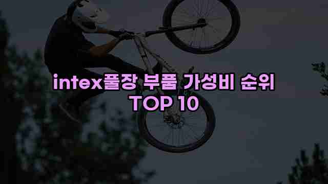 intex풀장 부품 가성비 순위 TOP 10