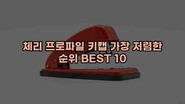 체리 프로파일 키캡 가장 저렴한 순위 BEST 10